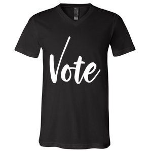 Vote Political Election November Check Mark V-Neck T-Shirt