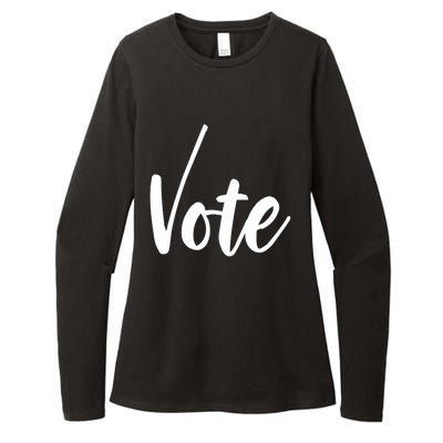 Vote Political Election November Check Mark Womens CVC Long Sleeve Shirt