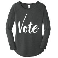 Vote Political Election November Check Mark Women's Perfect Tri Tunic Long Sleeve Shirt