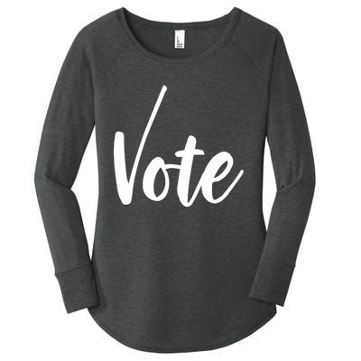 Vote Political Election November Check Mark Women's Perfect Tri Tunic Long Sleeve Shirt