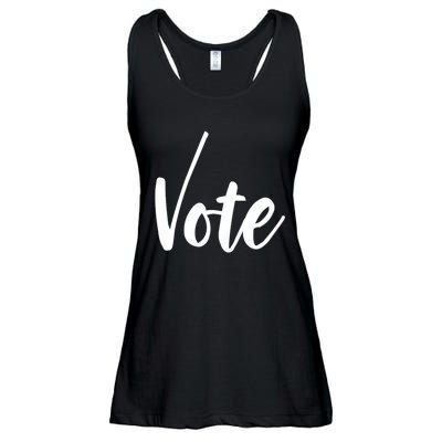 Vote Political Election November Check Mark Ladies Essential Flowy Tank