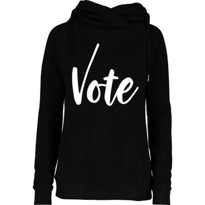 Vote Political Election November Check Mark Womens Funnel Neck Pullover Hood