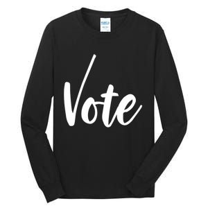 Vote Political Election November Check Mark Tall Long Sleeve T-Shirt