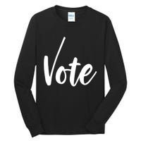 Vote Political Election November Check Mark Tall Long Sleeve T-Shirt