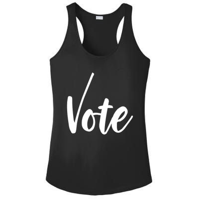 Vote Political Election November Check Mark Ladies PosiCharge Competitor Racerback Tank