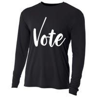 Vote Political Election November Check Mark Cooling Performance Long Sleeve Crew