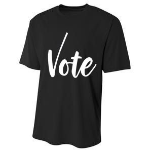 Vote Political Election November Check Mark Performance Sprint T-Shirt