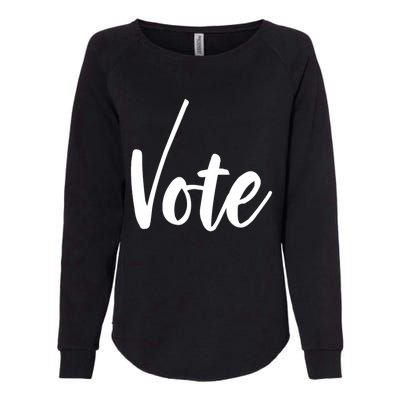 Vote Political Election November Check Mark Womens California Wash Sweatshirt