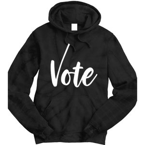 Vote Political Election November Check Mark Tie Dye Hoodie