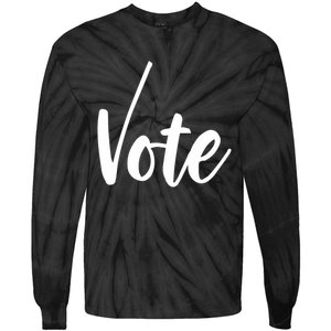 Vote Political Election November Check Mark Tie-Dye Long Sleeve Shirt