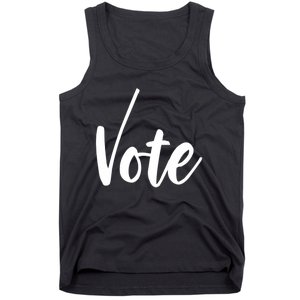 Vote Political Election November Check Mark Tank Top