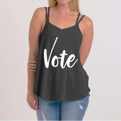 Vote Political Election November Check Mark Women's Strappy Tank