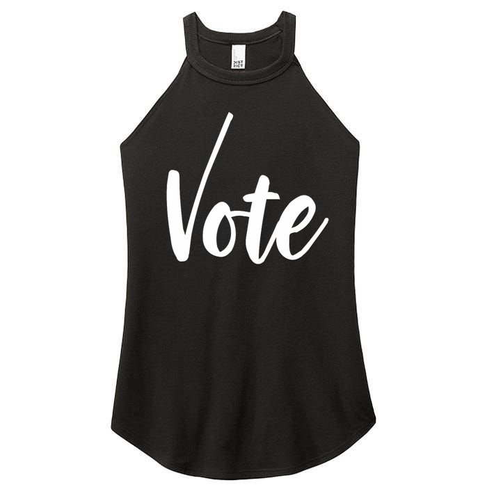 Vote Political Election November Check Mark Women's Perfect Tri Rocker Tank