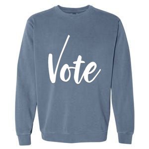 Vote Political Election November Check Mark Garment-Dyed Sweatshirt