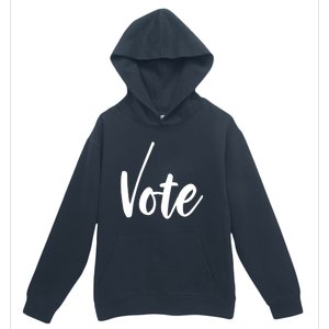 Vote Political Election November Check Mark Urban Pullover Hoodie