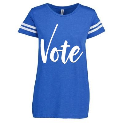 Vote Political Election November Check Mark Enza Ladies Jersey Football T-Shirt