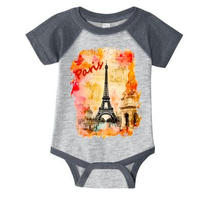 Vintage Paris Eiffel Tower Infant Baby Jersey Bodysuit