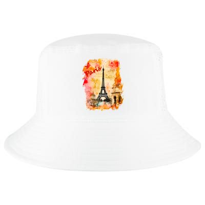 Vintage Paris Eiffel Tower Cool Comfort Performance Bucket Hat