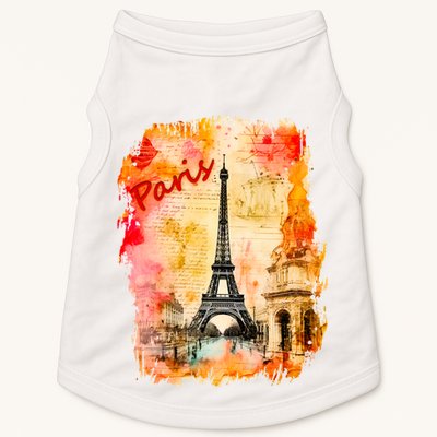 Vintage Paris Eiffel Tower Doggie Tank