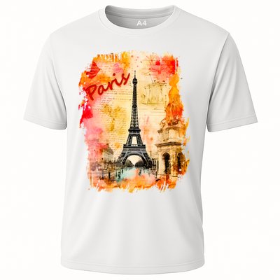 Vintage Paris Eiffel Tower Performance Shirt