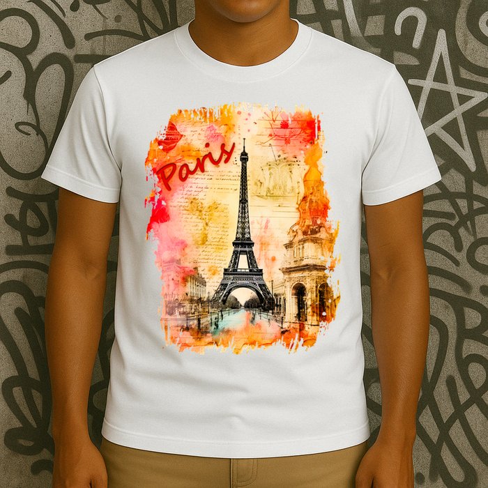 Vintage Paris Eiffel Tower T-Shirt