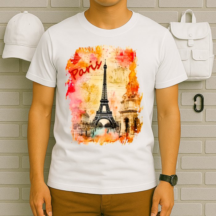 Vintage Paris Eiffel Tower T-Shirt
