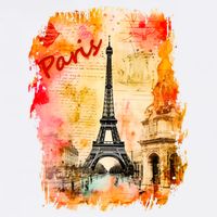 Vintage Paris Eiffel Tower T-Shirt