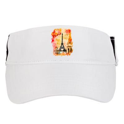 Vintage Paris Eiffel Tower Adult Drive Performance Visor