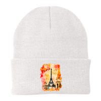 Vintage Paris Eiffel Tower Knit Cap Winter Beanie