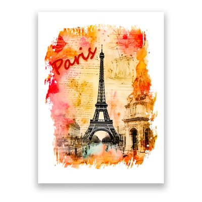 Vintage Paris Eiffel Tower Poster