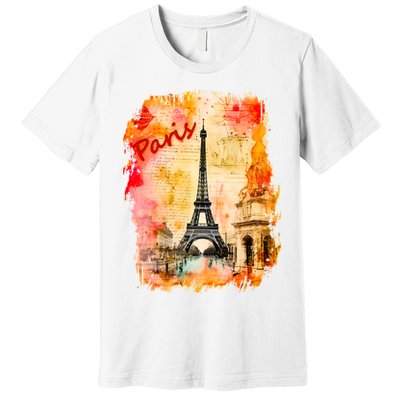 Vintage Paris Eiffel Tower Premium T-Shirt