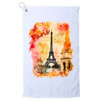Vintage Paris Eiffel Tower Golf Towel