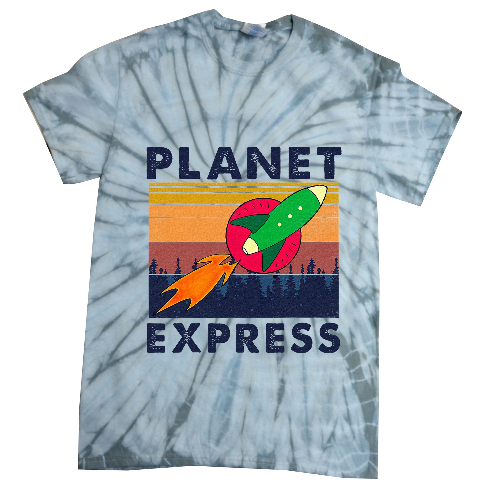 Vintage Planet Express Costume Tie-Dye T-Shirt
