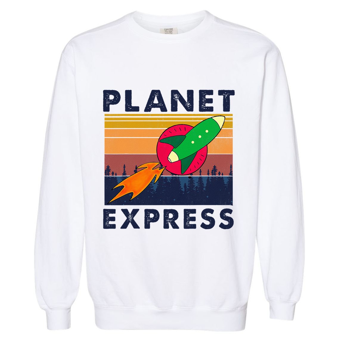 Vintage Planet Express Costume Garment-Dyed Sweatshirt