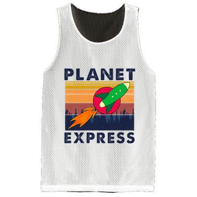 Vintage Planet Express Costume Mesh Reversible Basketball Jersey Tank