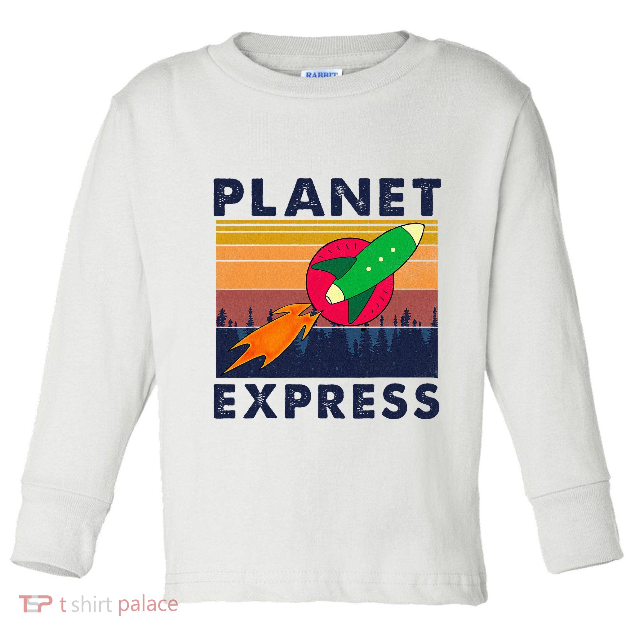 Vintage Planet Express Costume Toddler Long Sleeve Shirt