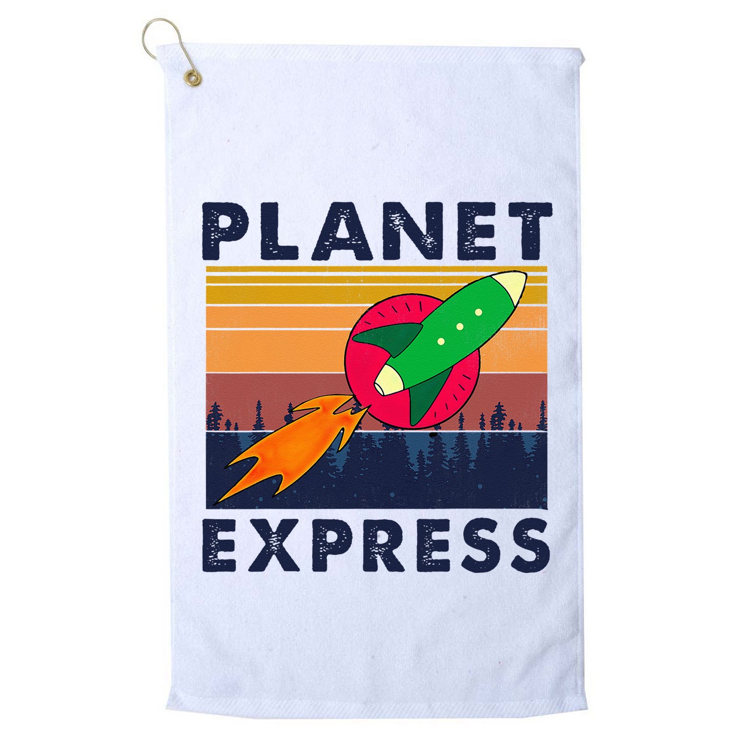 Vintage Planet Express Costume Golf Towel