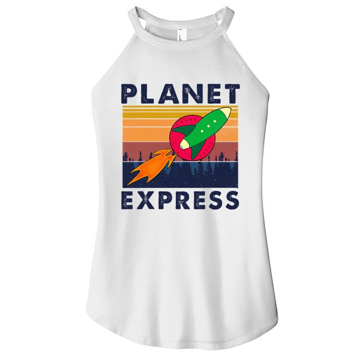 Vintage Planet Express Costume Women's Perfect Tri Rocker Tank