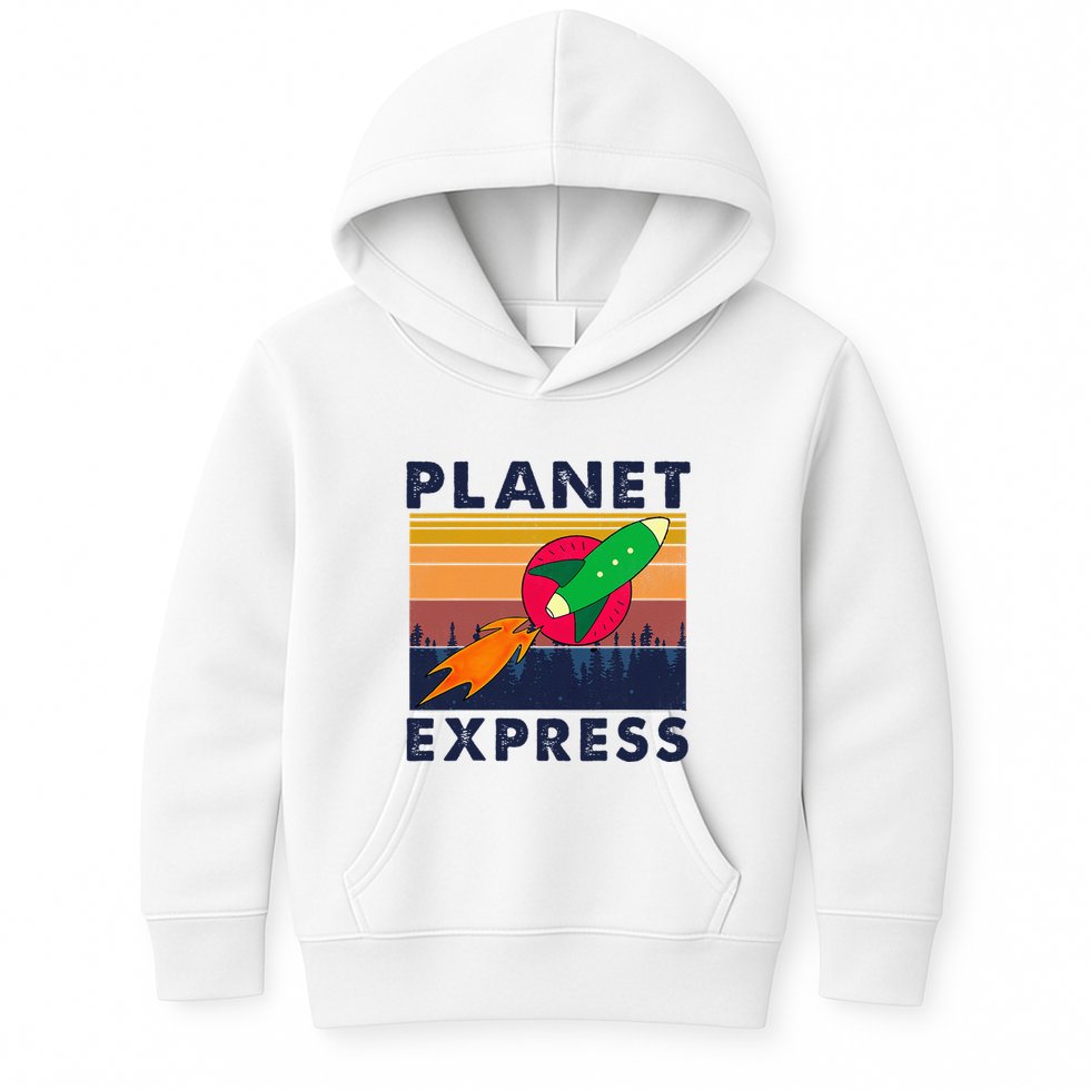 Vintage Planet Express Costume Kids Hoodie