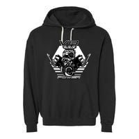 V8 Power Engine Garment-Dyed Fleece Hoodie