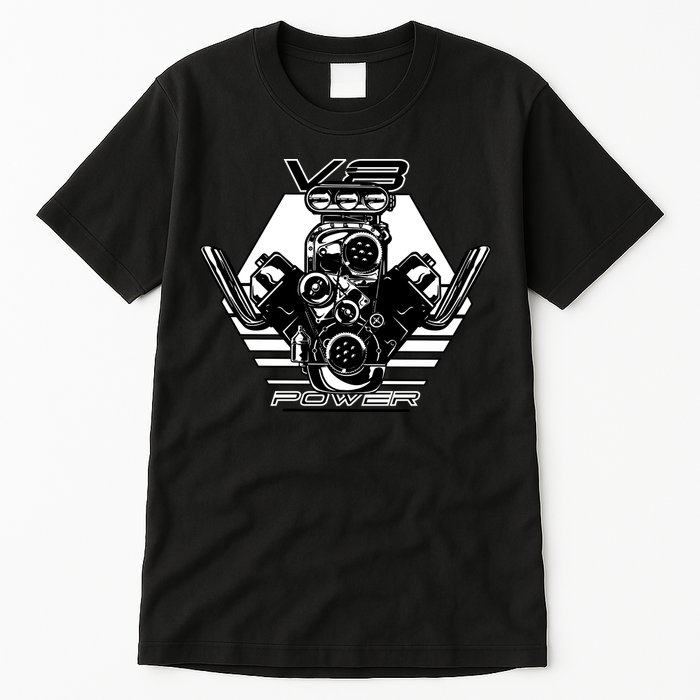 V8 Power Engine Tall T-Shirt