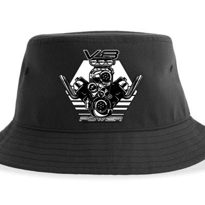 V8 Power Engine Sustainable Bucket Hat