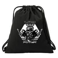V8 Power Engine Drawstring Bag