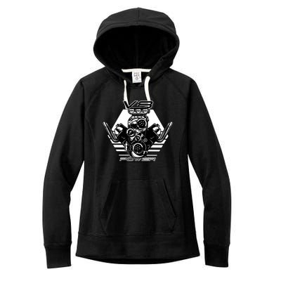 V8 Power Engine Women's Fleece Hoodie