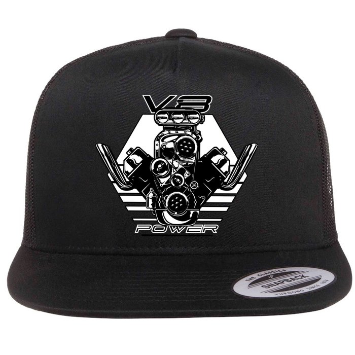 V8 Power Engine Flatbill Hat