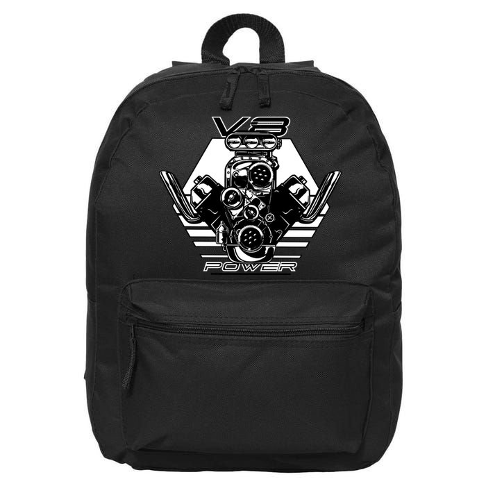 V8 Power Engine 16 in Basic Backpack
