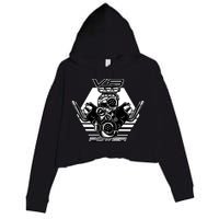 V8 Power Engine Crop Fleece Hoodie