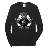V8 Power Engine Tall Long Sleeve T-Shirt