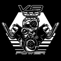 V8 Power Engine Mousepad