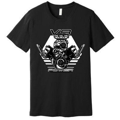 V8 Power Engine Premium T-Shirt
